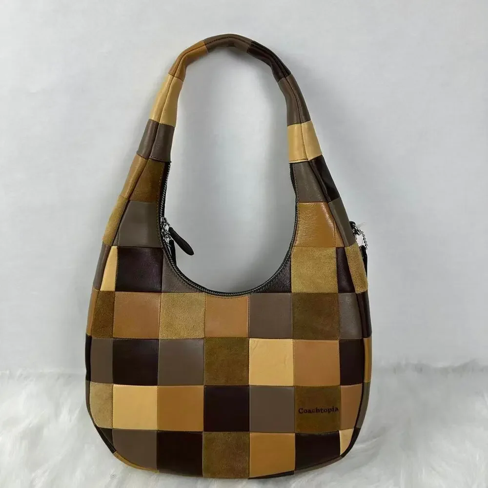 Coach Coachtopia Alter/Ego Crescent Shoulder Bag Leather Suede CCX57 Multi New